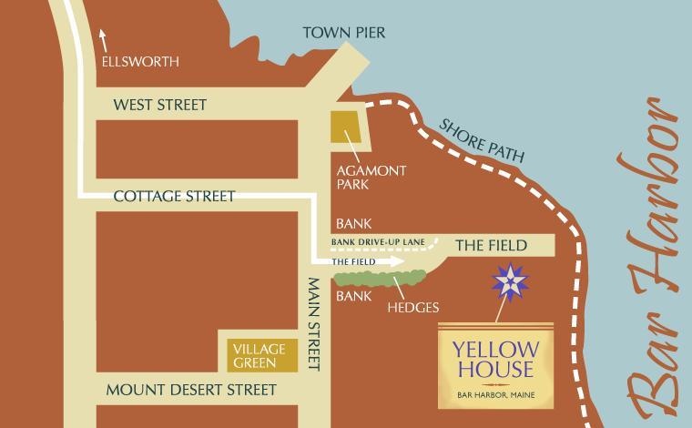 Yellow House Inn Bar Harbor Bagian luar foto